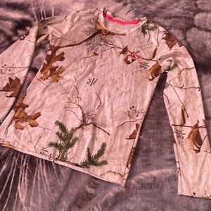 Real Tree white camo long sleeve shirt. Size small